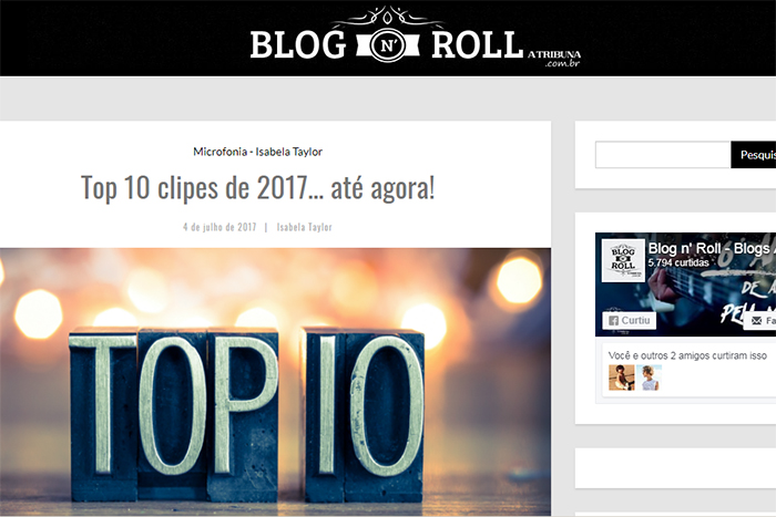 Top 10 clipes de 2017… até agora!